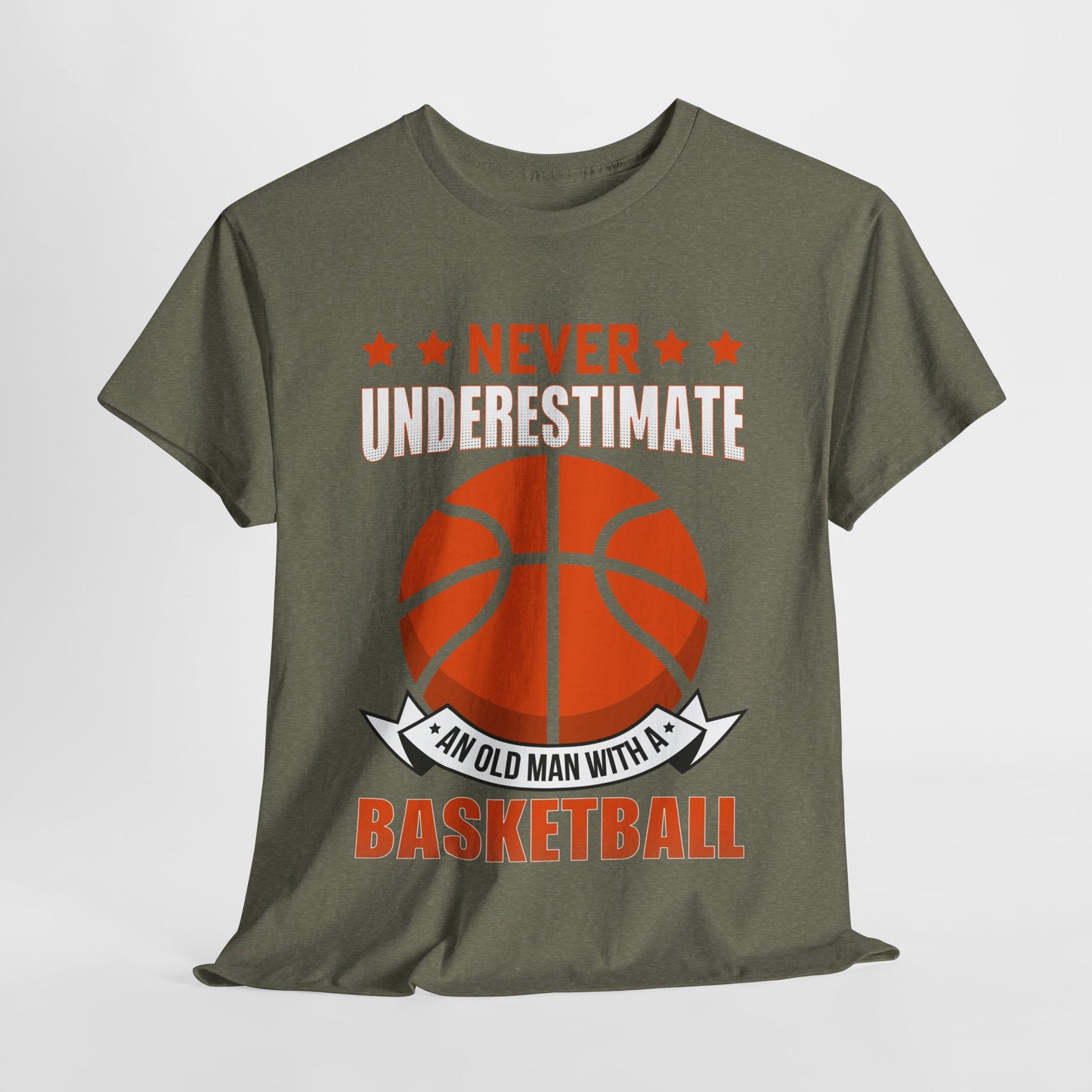 Basketball Lover Unisex Tee - 'Never Underestimate an Old Man with a Basketball'