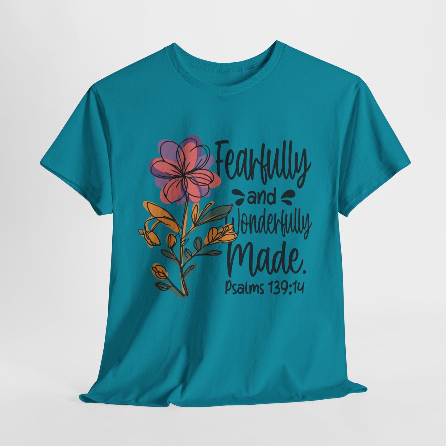 Fearfully and Wonderfully Made Unisex Heavy Cotton Tee