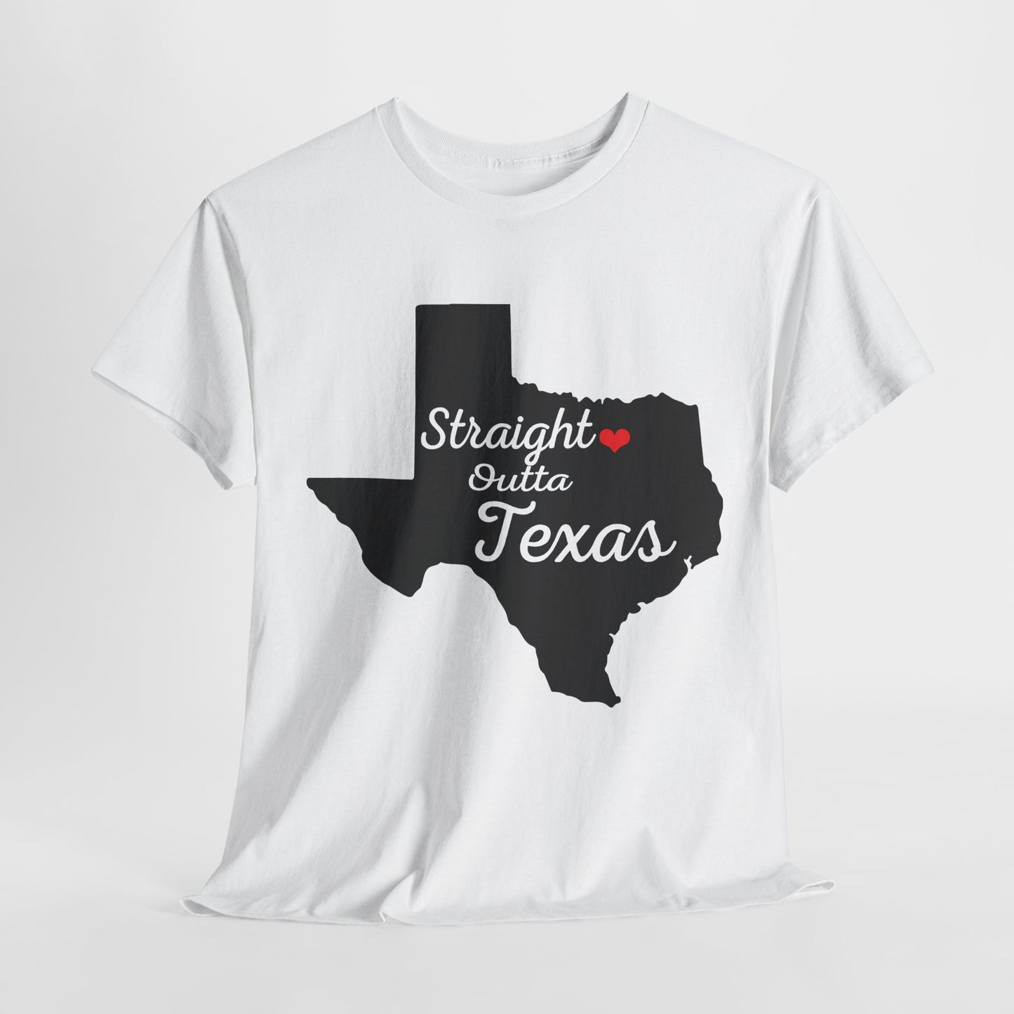 Straight Outta Texas Unisex Heavy Cotton Tee - Cool Western Style Shirt