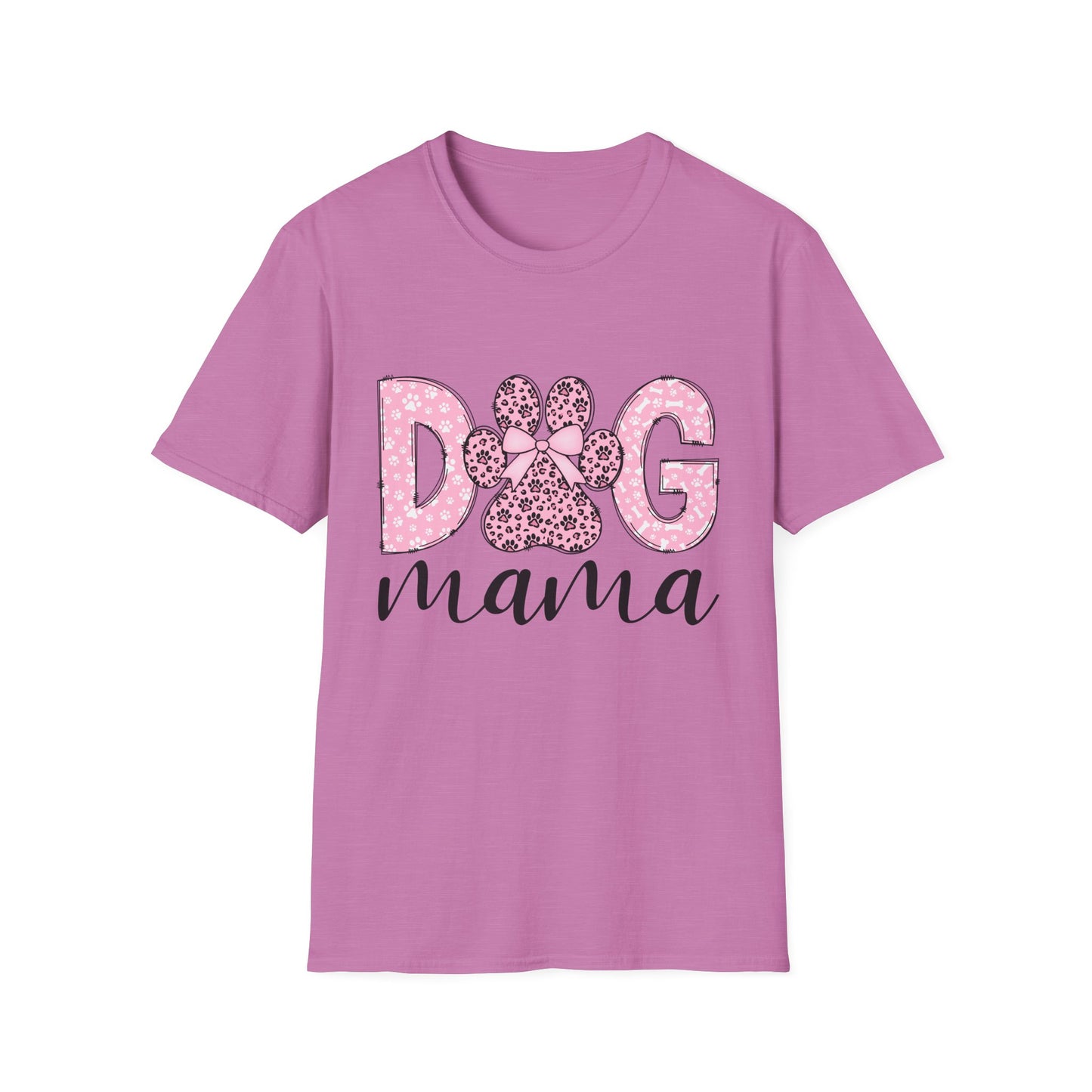 Cute Dog Mama T-Shirt - Unisex Softstyle Tee for Pet Lovers