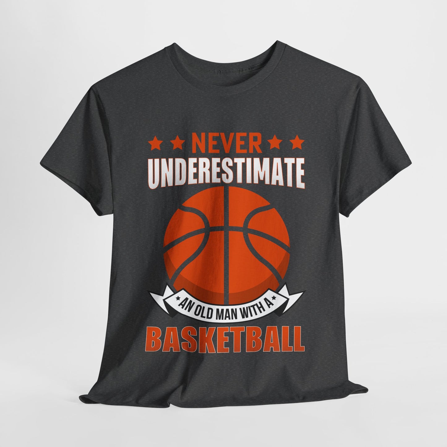Basketball Lover Unisex Tee - 'Never Underestimate an Old Man with a Basketball'