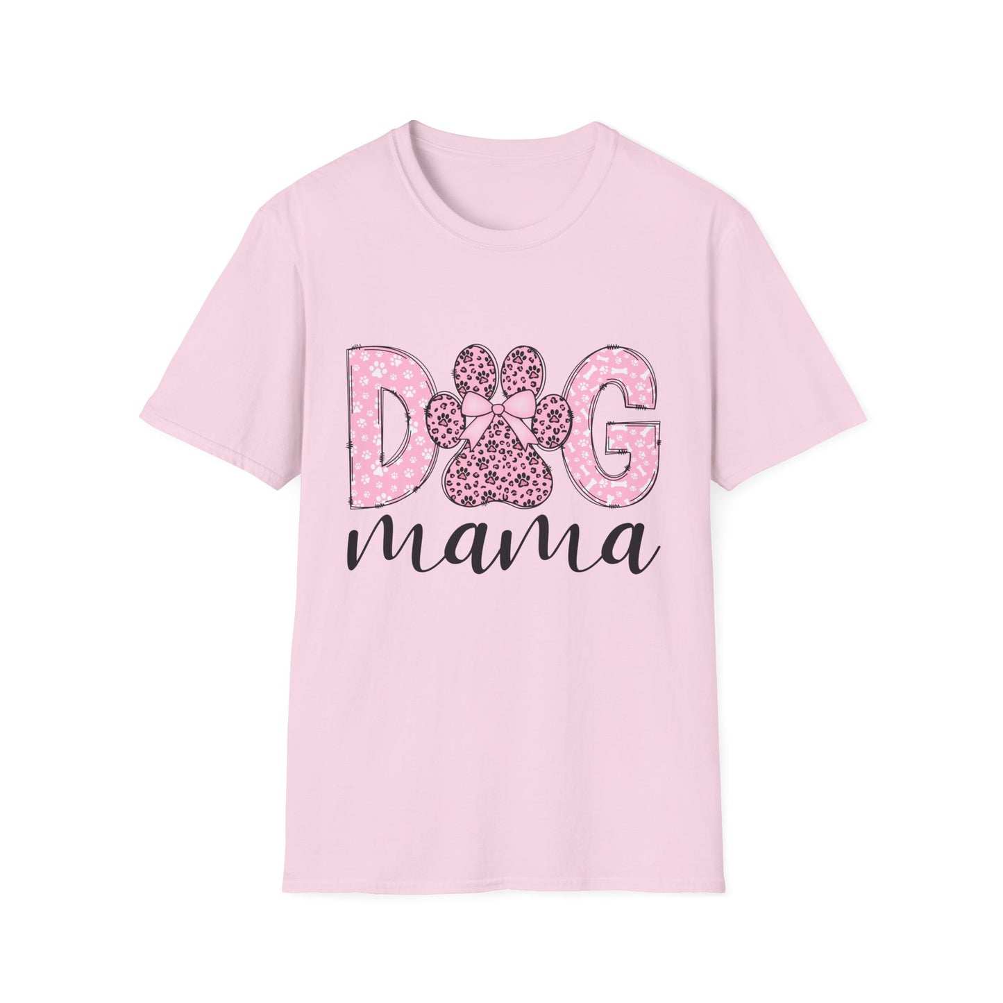 Cute Dog Mama T-Shirt - Unisex Softstyle Tee for Pet Lovers