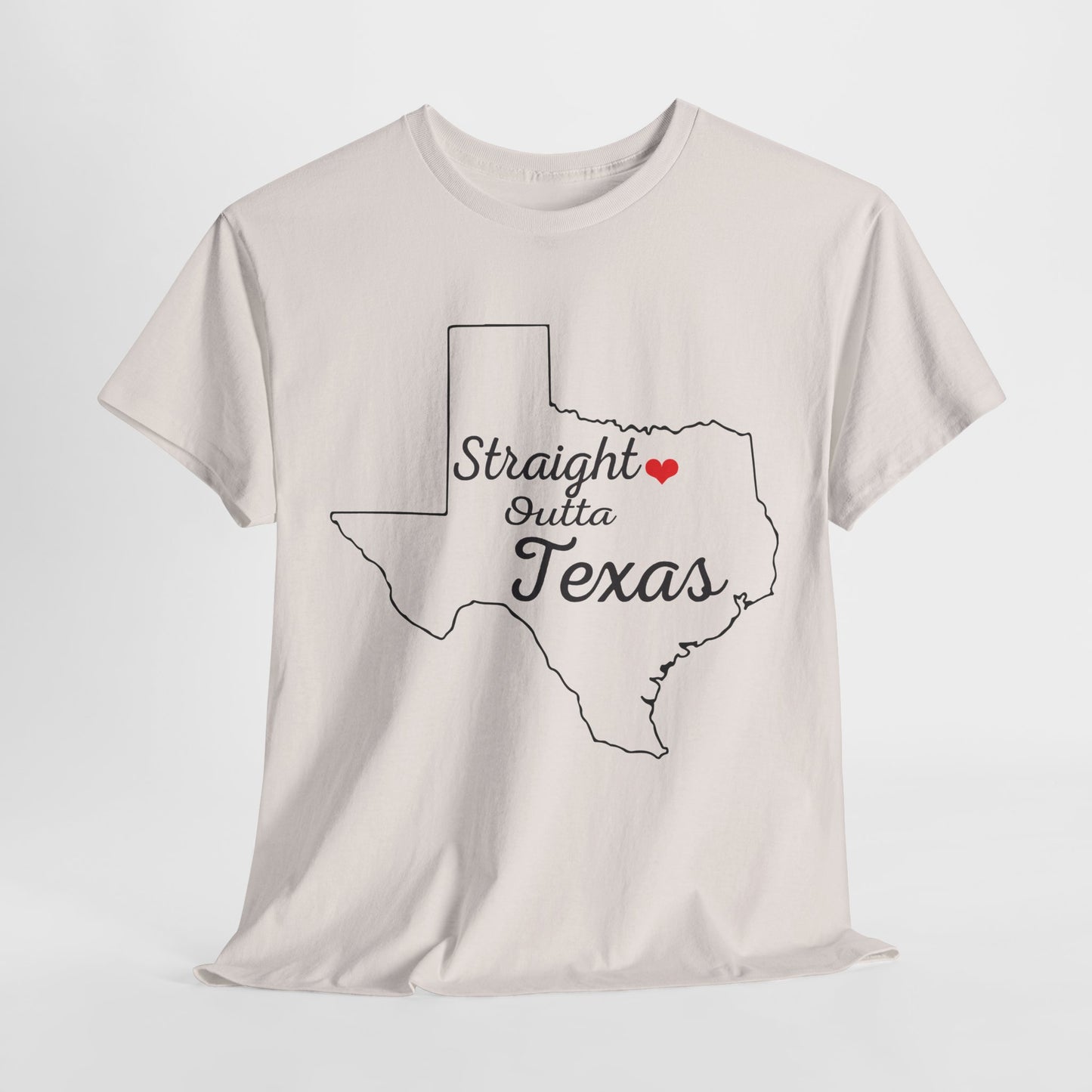 Straight Outta Texas 2 Unisex Heavy Cotton Tee - Casual Texas Pride Shirt