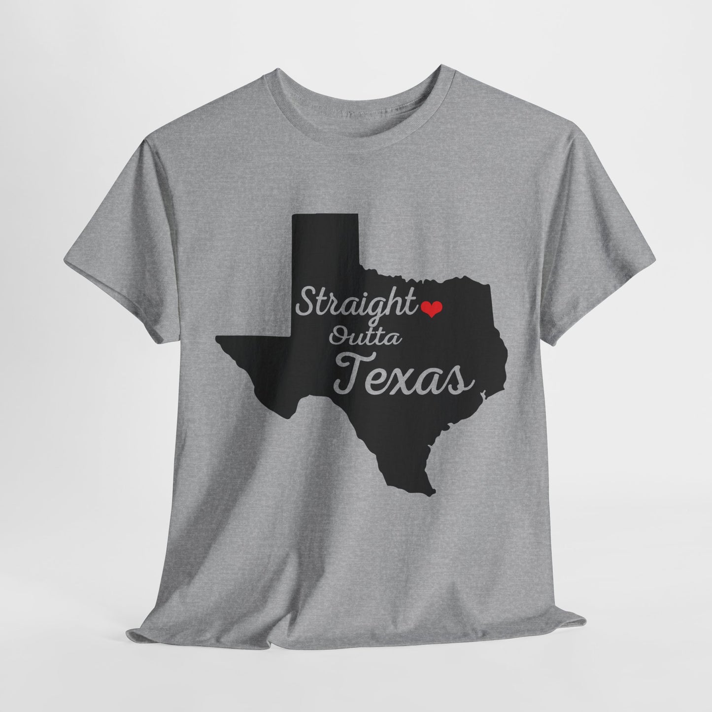 Straight Outta Texas Unisex Heavy Cotton Tee - Cool Western Style Shirt