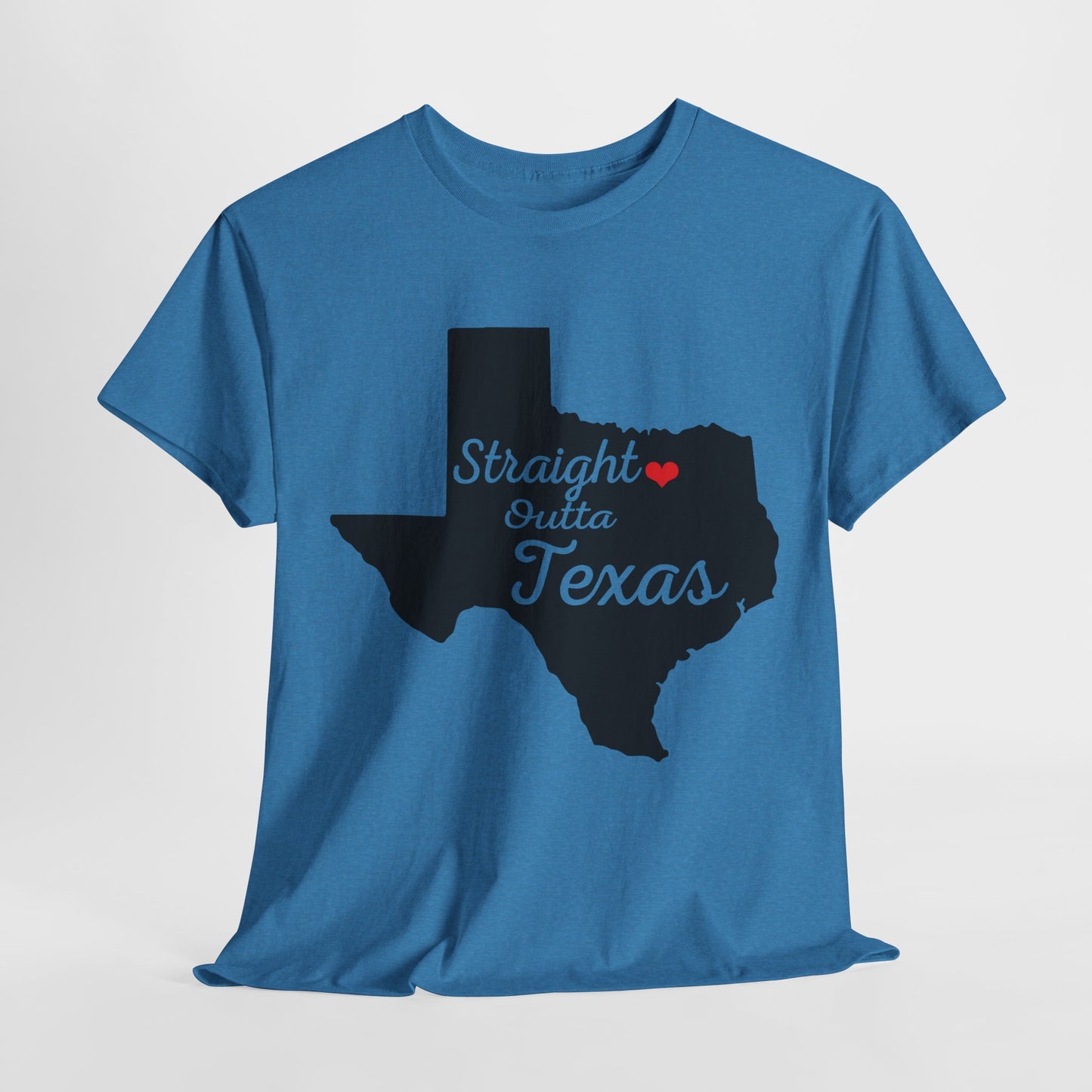 Straight Outta Texas Unisex Heavy Cotton Tee - Cool Western Style Shirt