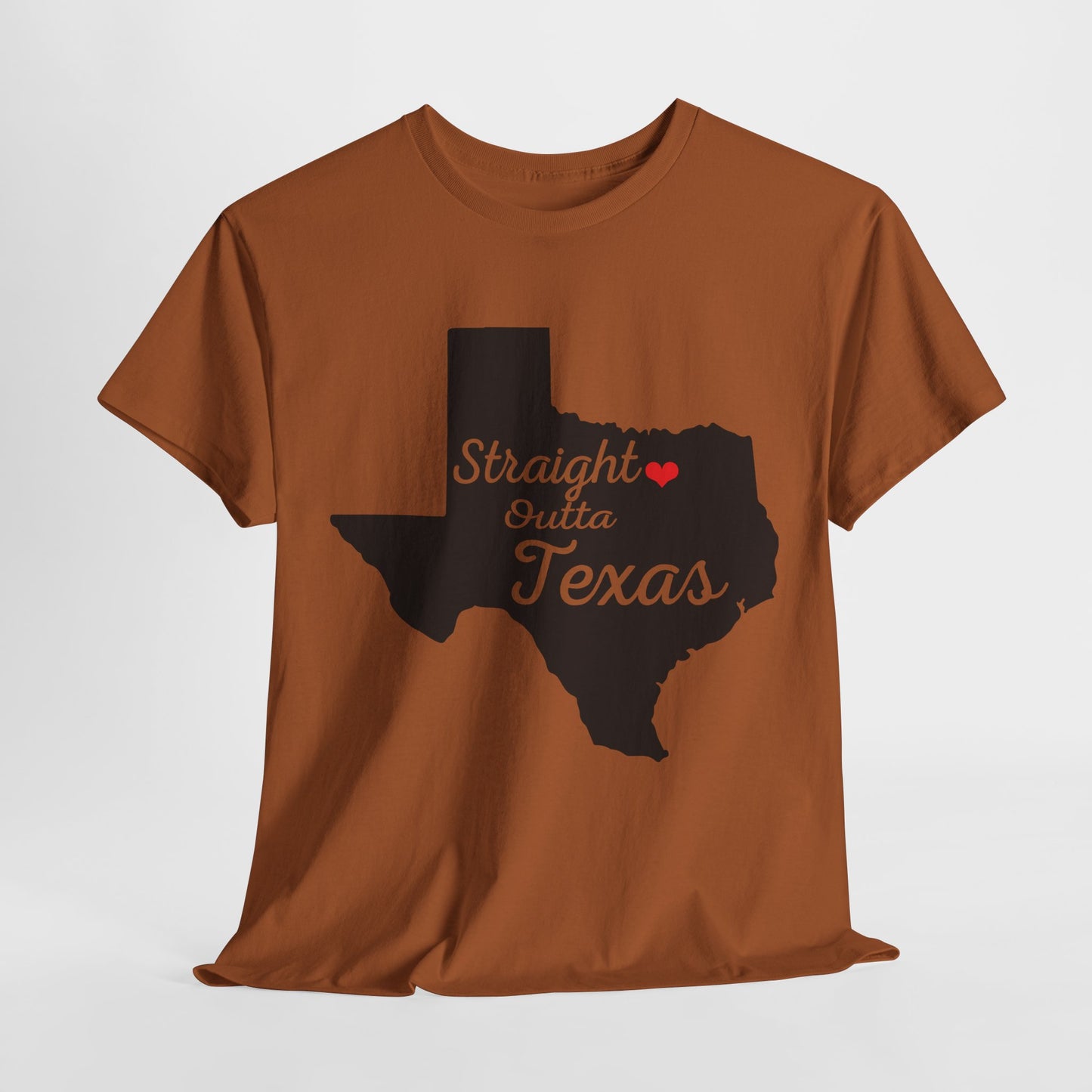 Straight Outta Texas Unisex Heavy Cotton Tee - Cool Western Style Shirt