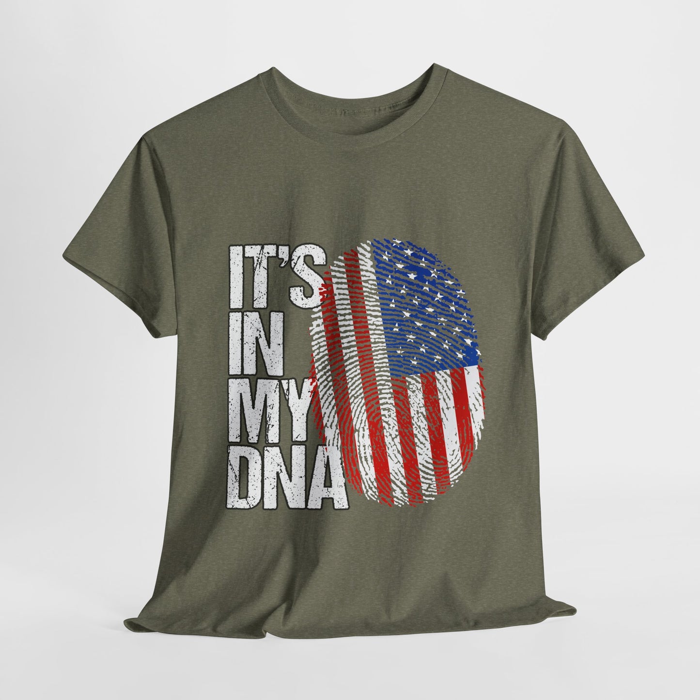 Patriotic Graphic Tee - It's In My DNA, Unisex T-Shirt, Independence Day Gift, American Pride Shirt, Casual Wear, Red White Blue Apparel