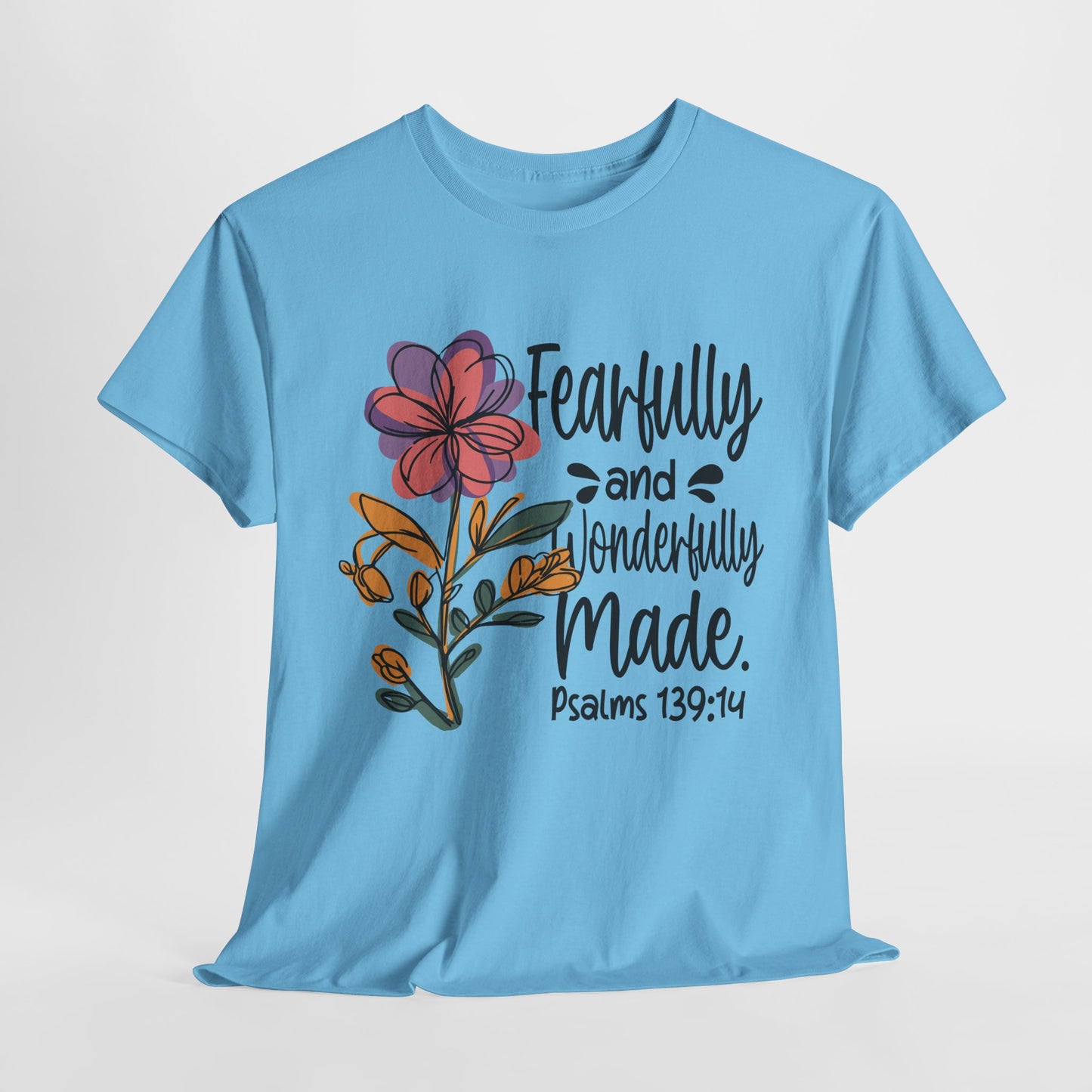 Fearfully and Wonderfully Made Unisex Heavy Cotton Tee