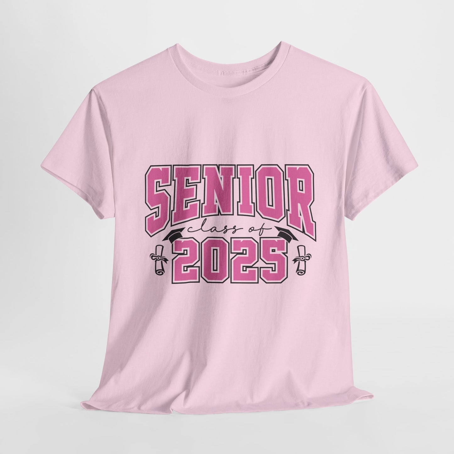 Senior Class of 2025 Pink Unisex Heavy Cotton Tee
