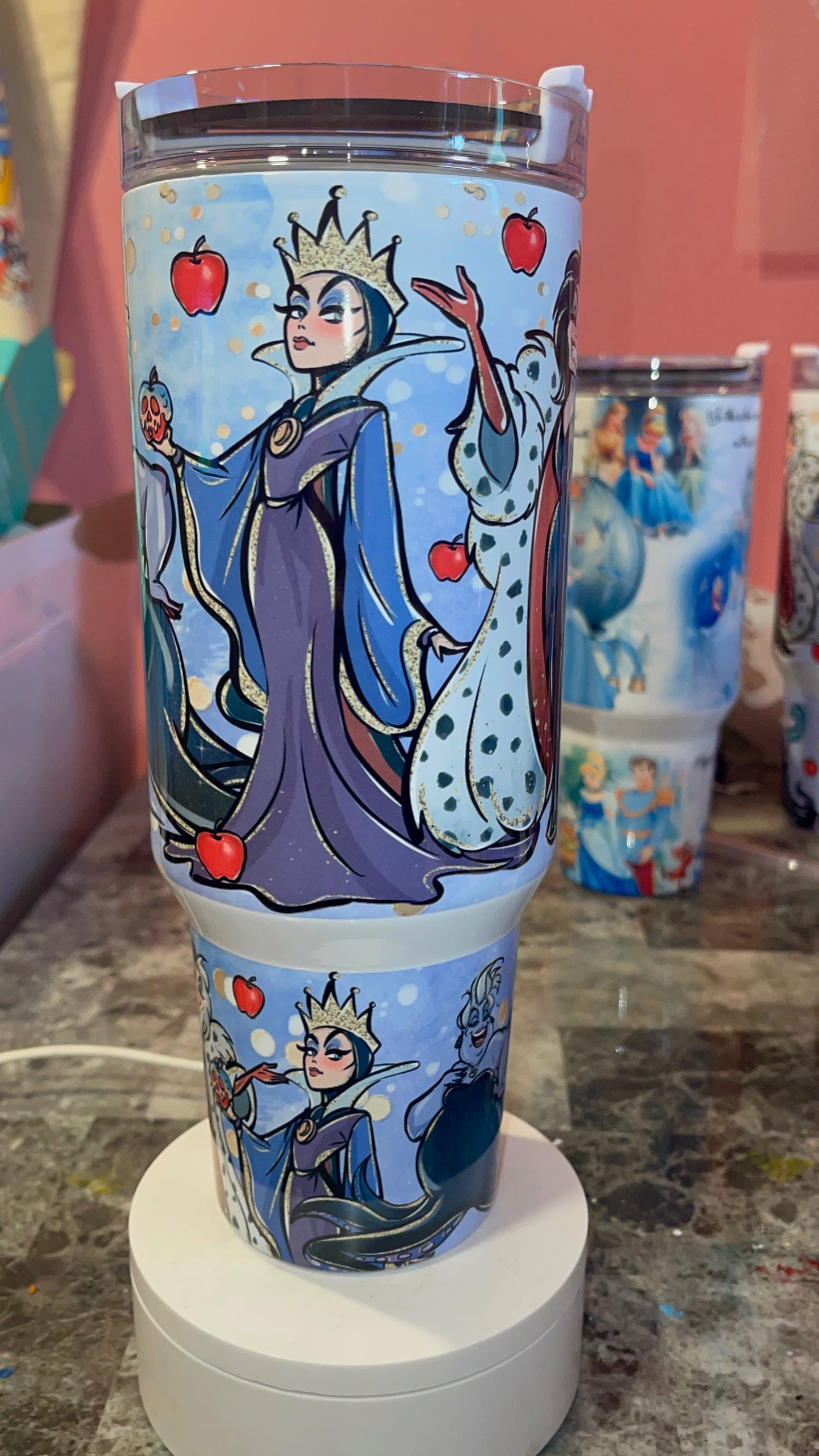 Villains 40oz Stainless Steel Custom Sublimation Print Double Wall Vacuum Insulated Tumbler