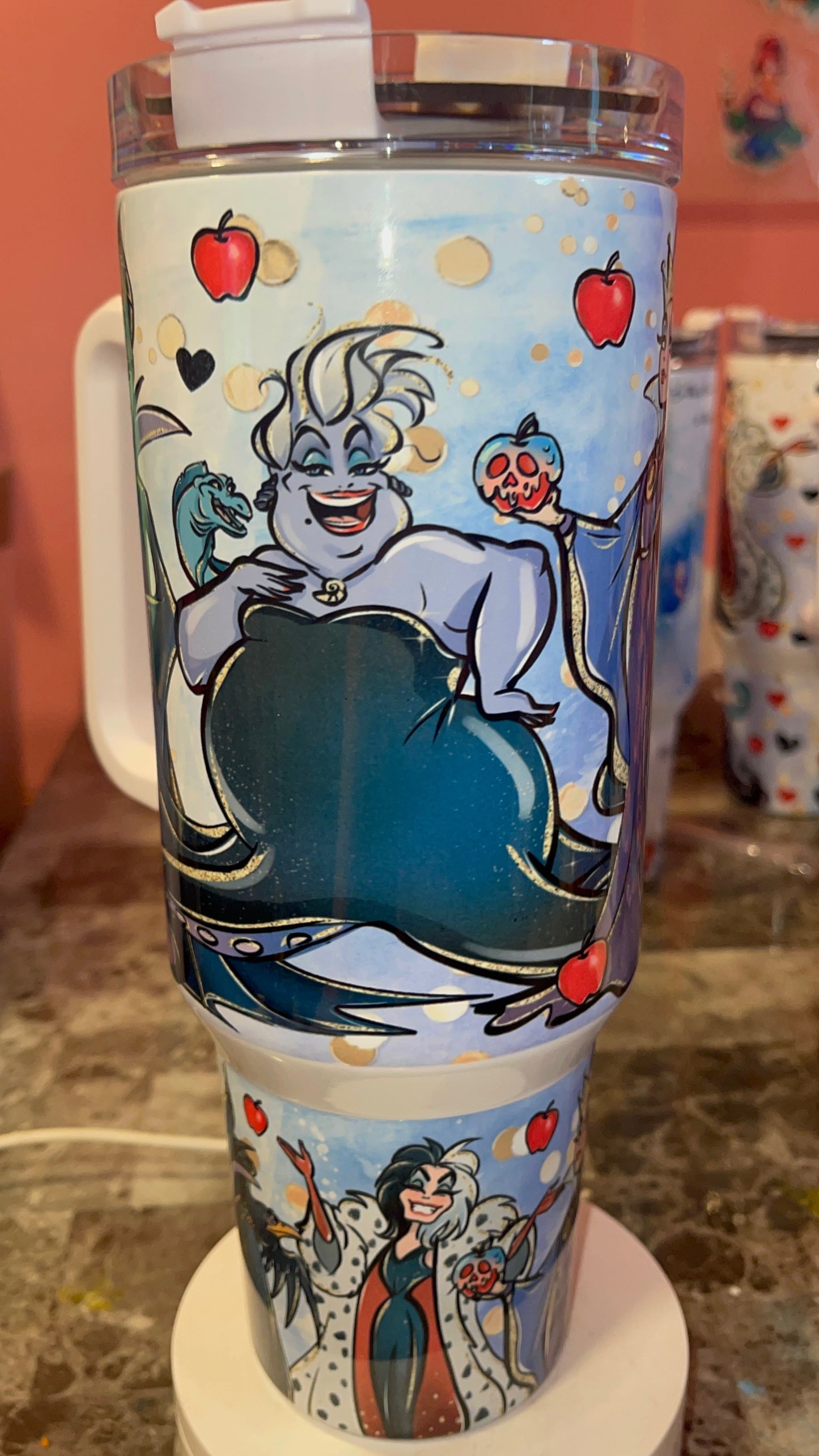 Villains 40oz Stainless Steel Custom Sublimation Print Double Wall Vacuum Insulated Tumbler