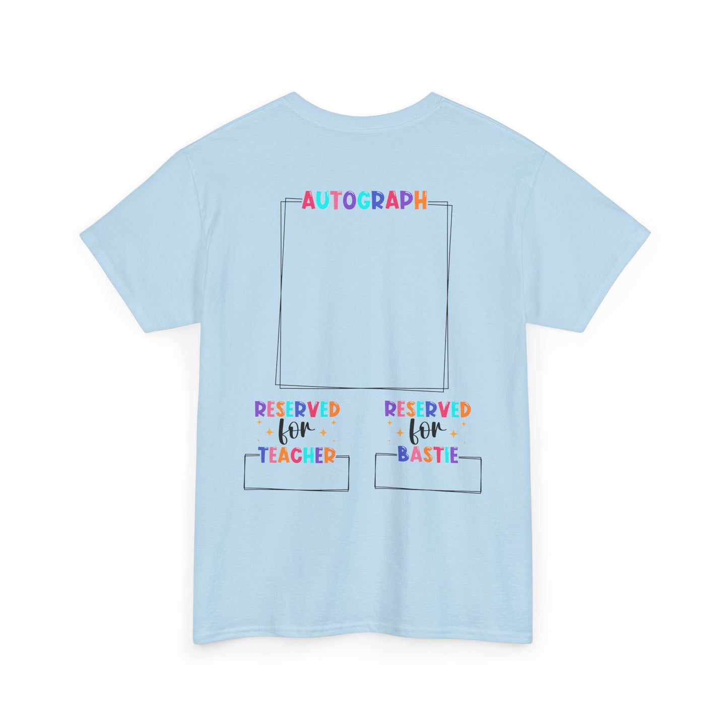 tshirt back autograph blue