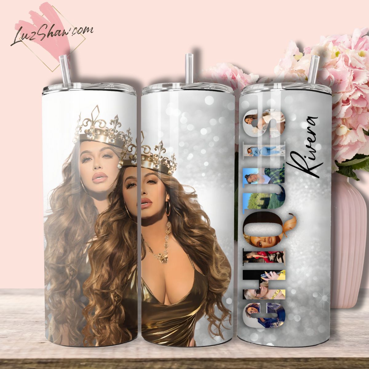 Latina Pop Star Chiquis 20oz Custom Insulated Stainless Steel Tumbler