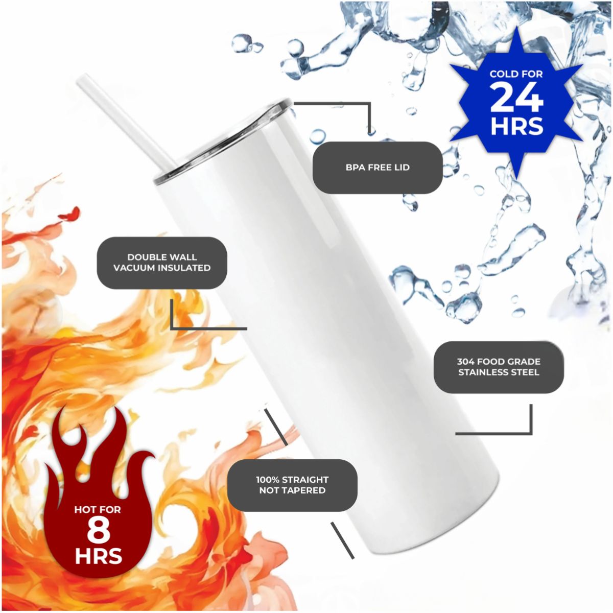 Personalized Hawaiian Princess 12oz Stainless Steel Custom Sublimation Print Double Wall Vacuum Insulated Tumbler