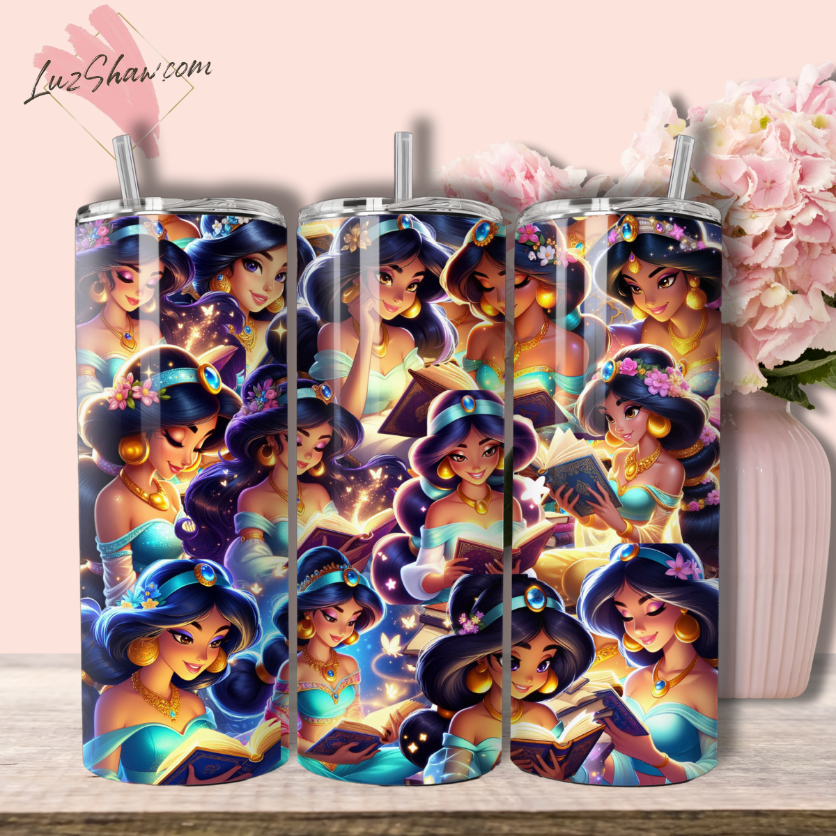 Princess Storytime with 8 Designs to choose from 20oz Stainless Steel Custom Sublimation Print Tumbler Double Wall Vacuum Insulated Princess Design