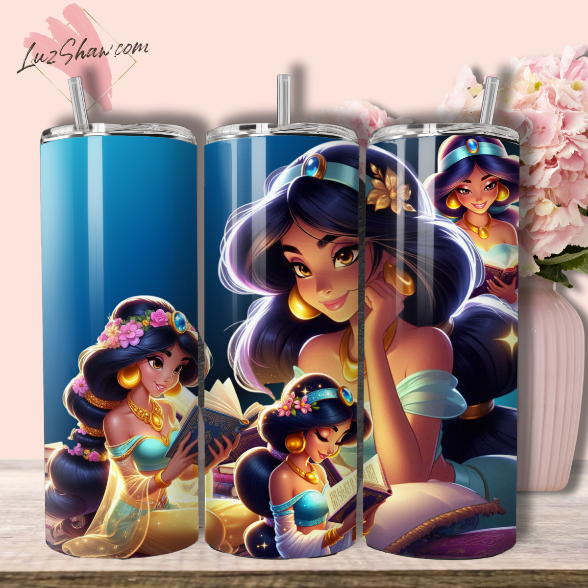 Princess Storytime with 8 Designs to choose from 20oz Stainless Steel Custom Sublimation Print Tumbler Double Wall Vacuum Insulated Princess Design