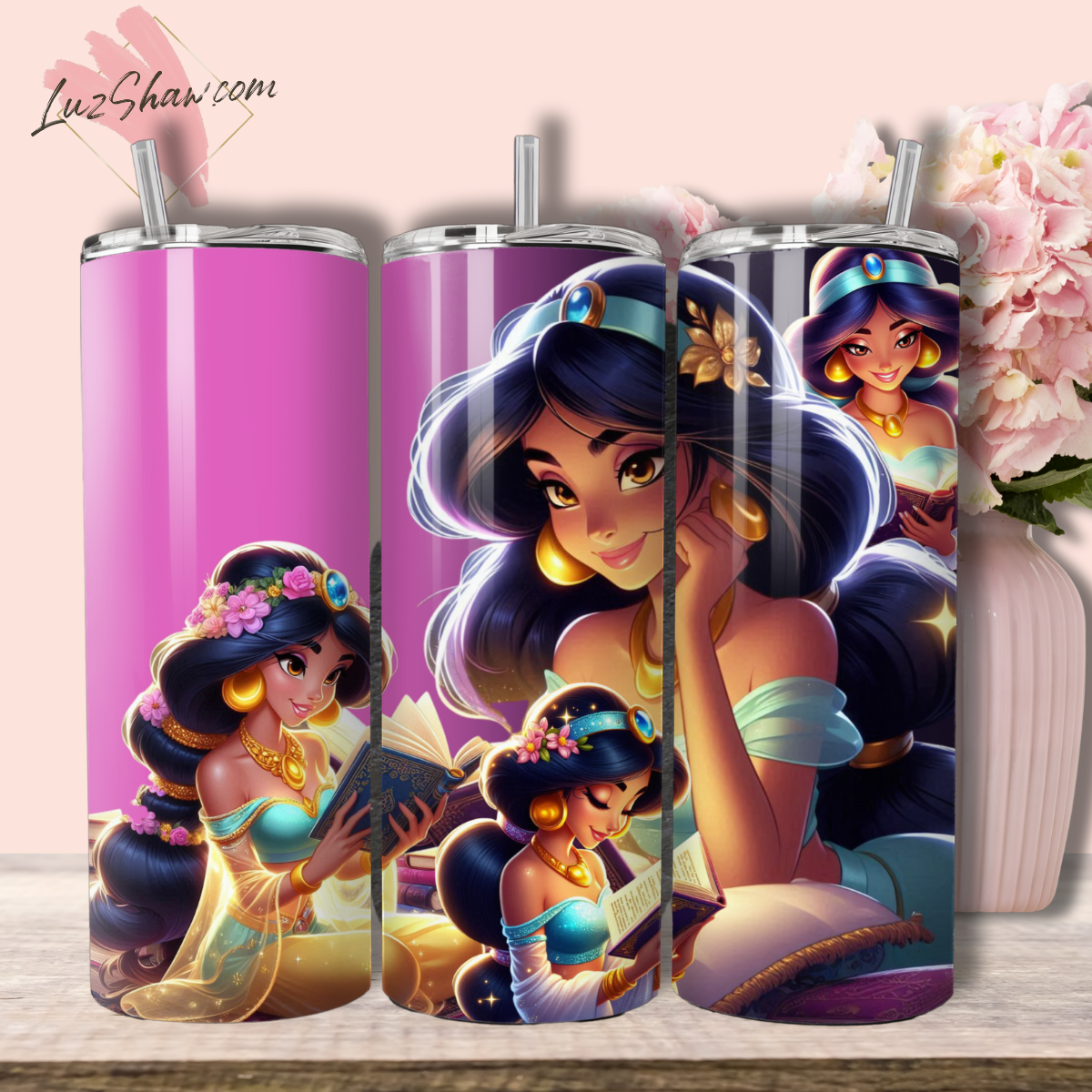 Princess Storytime with 8 Designs to choose from 20oz Stainless Steel Custom Sublimation Print Tumbler Double Wall Vacuum Insulated Princess Design