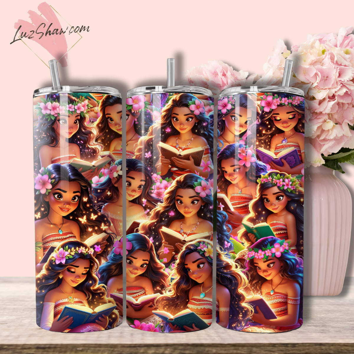 Princess Storytime with 8 Designs to choose from 20oz Stainless Steel Custom Sublimation Print Tumbler Double Wall Vacuum Insulated Princess Design