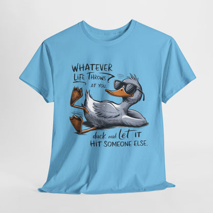 Funny Duck Quote Unisex Heavy Cotton Tee – Perfect for Casual Wear and Gifts