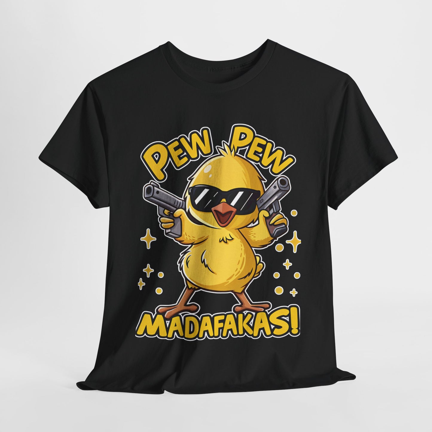 Pew Pew Madafakas Unisex Cotton Tee, Fun Graphic T-Shirt, Casual Wear, Gift for Gamers, Quirky Humor Tee, Everyday Comfort Shirt