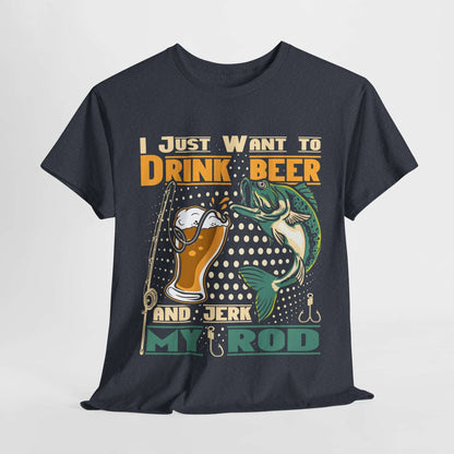Fishing Beer Tee Funny Quotes Tshirt
