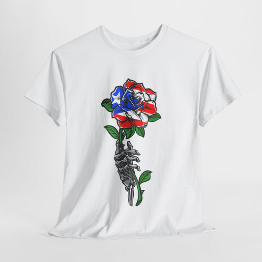 Colorful Skeleton Hand with Rose Unisex Tee, Vintage Style Shirt for Music Festivals, Gift for Nature Lovers, Casual Wear, Unique [...]
