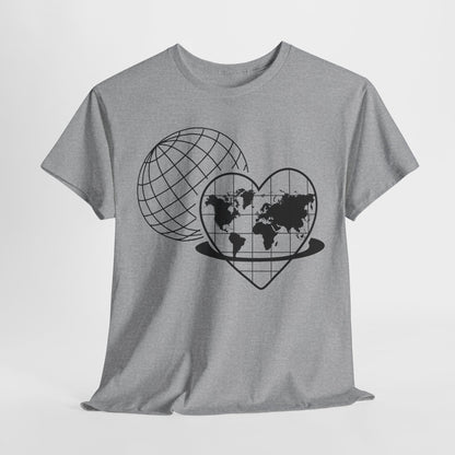 Camiseta unisex de algodón grueso: "Eres suficiente para el mundo". Camiseta gráfica inspiradora.