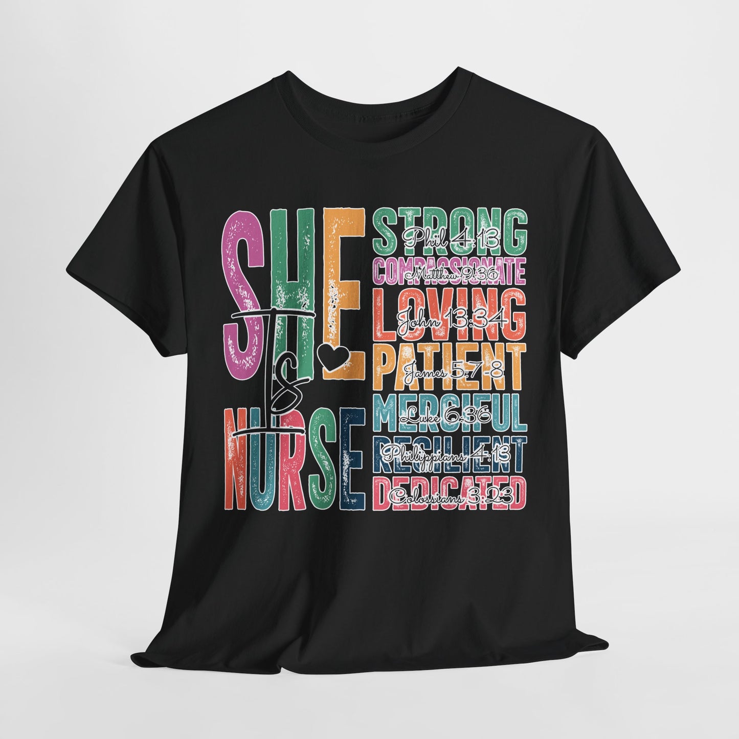 Strong Nurse Unisex Heavy Cotton Tee - Ideal Gift for Healthcare Heroes
