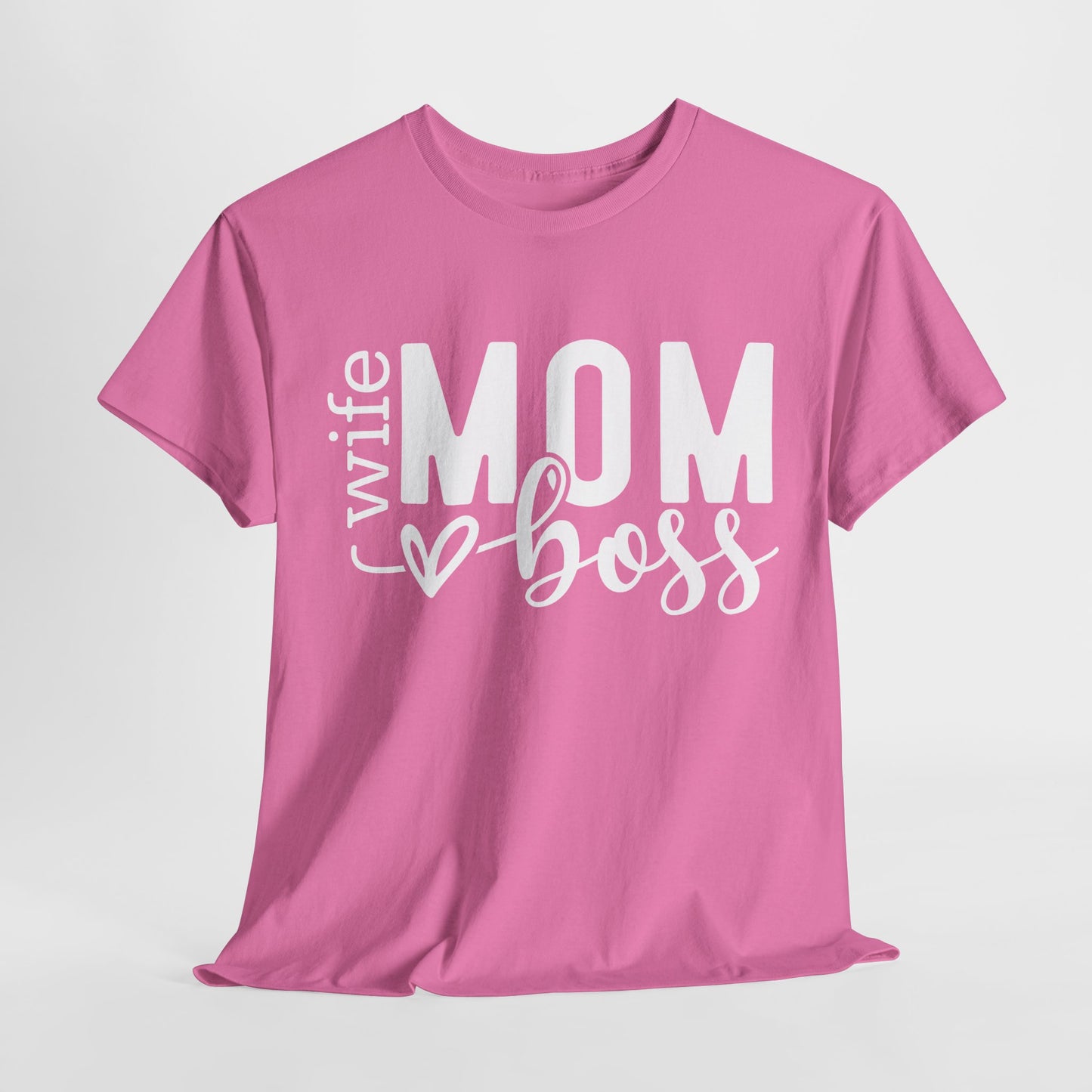 Unisex Heavy Cotton Tee - Wife Mom Boss Tee