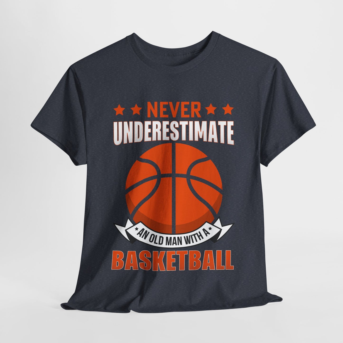 Basketball Lover Unisex Tee - 'Never Underestimate an Old Man with a Basketball'