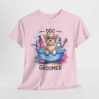 Funny Dog Groomer Heavy Cotton Tee - Perfect Gift for Dog Lovers