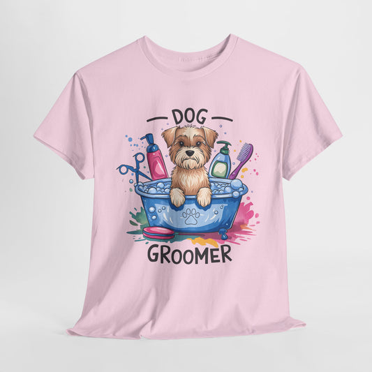 Funny Dog Groomer Heavy Cotton Tee - Perfect Gift for Dog Lovers