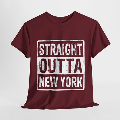Straight Outta New York Unisex Heavy Cotton Tee