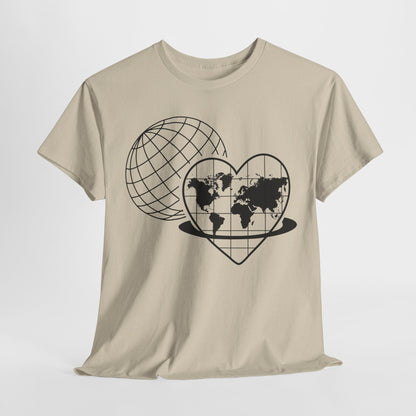 Camiseta unisex de algodón grueso: "Eres suficiente para el mundo". Camiseta gráfica inspiradora.