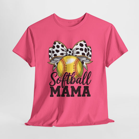 Softball Mama Unisex Heavy Cotton Tee - Perfect Gift for Softball Moms