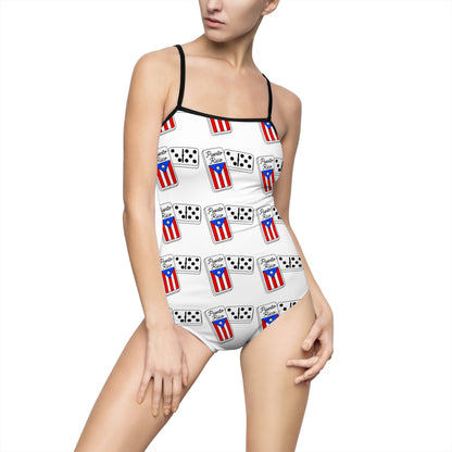 Patriotic Beer & Games One-Piece Swimsuit | 4th of July Swimwear, Summer Pool Party, Beach Vacation, Fun Swim Attire, Unique Gift