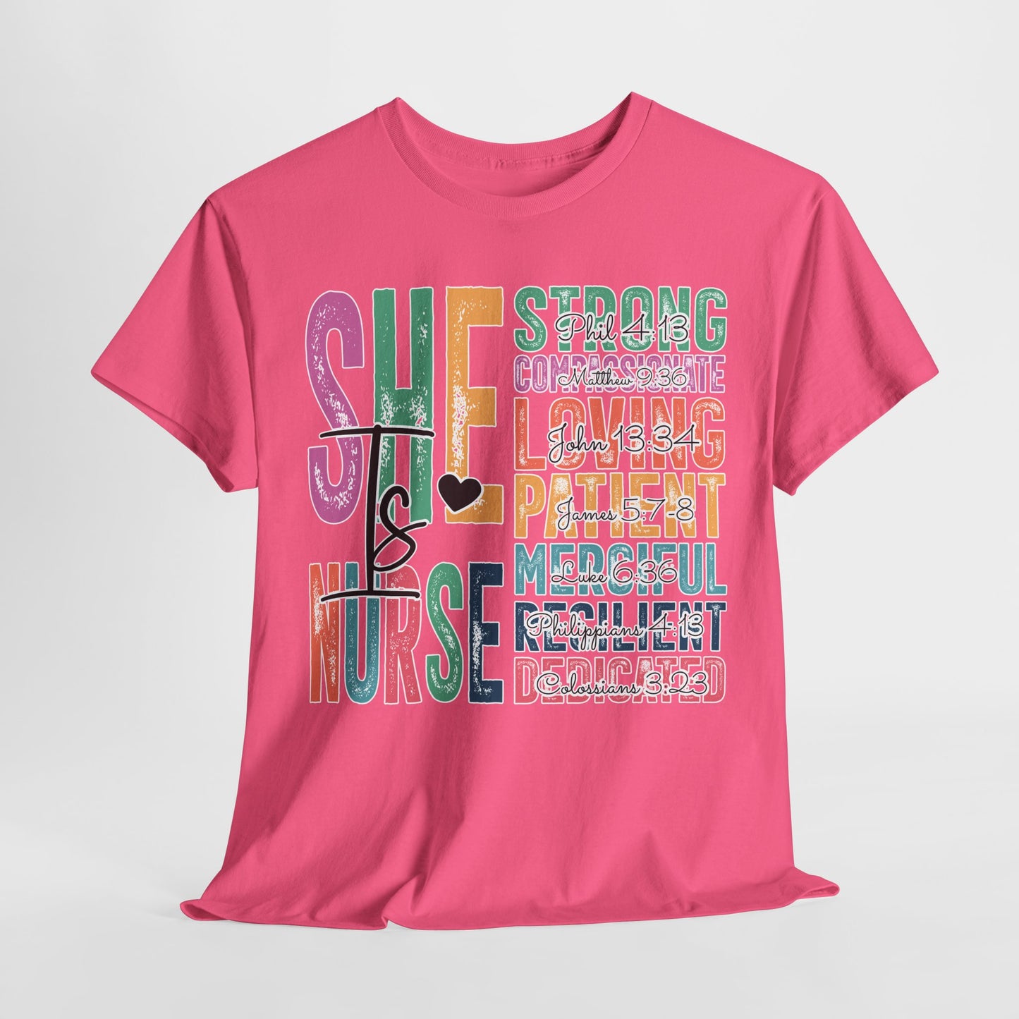 Strong Nurse Unisex Heavy Cotton Tee - Ideal Gift for Healthcare Heroes