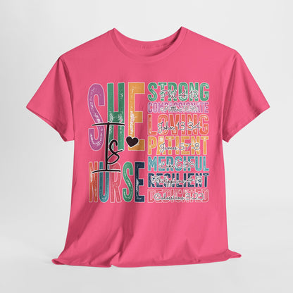 Strong Nurse Unisex Heavy Cotton Tee - Ideal Gift for Healthcare Heroes