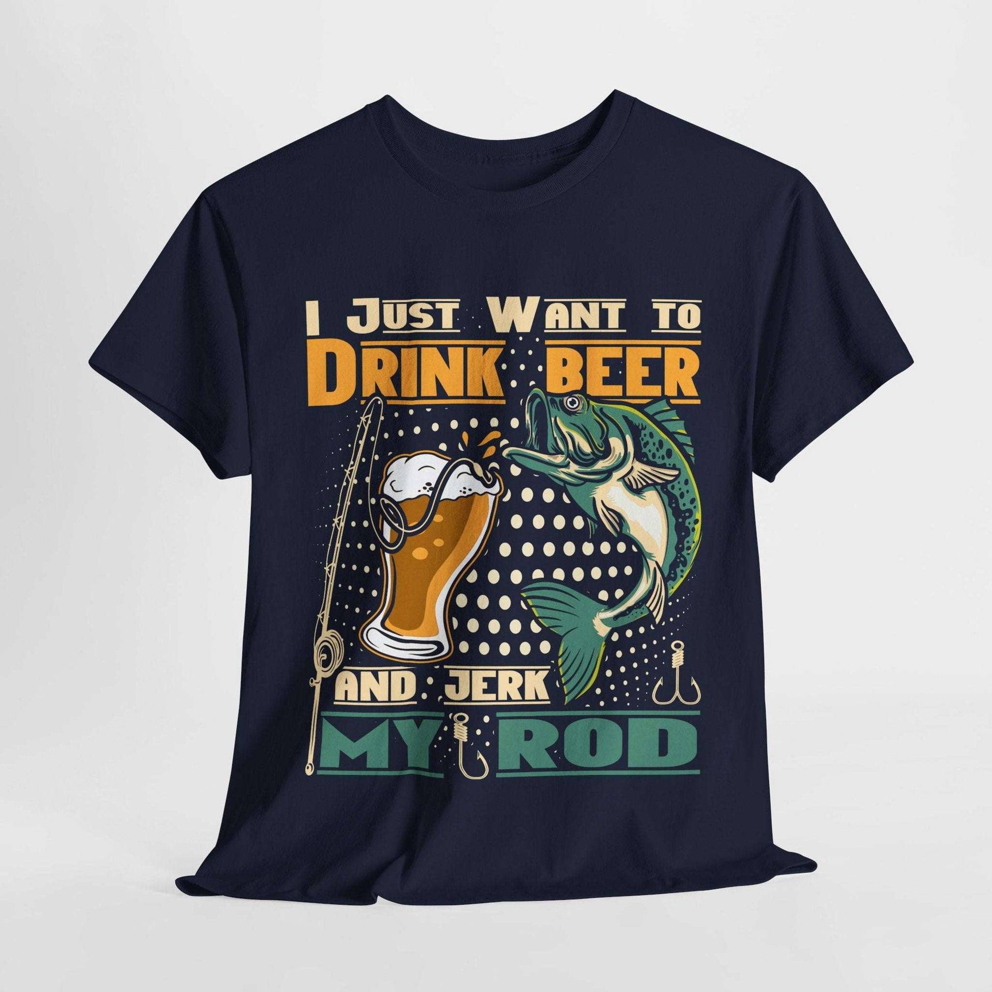 Fishing Beer Tee Funny Quotes Tshirt