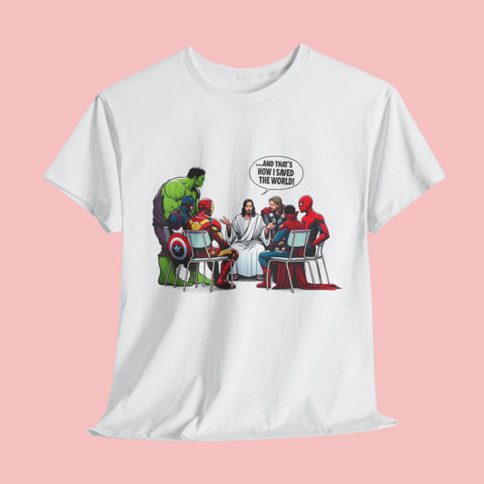 Superheroes listen to Jesus