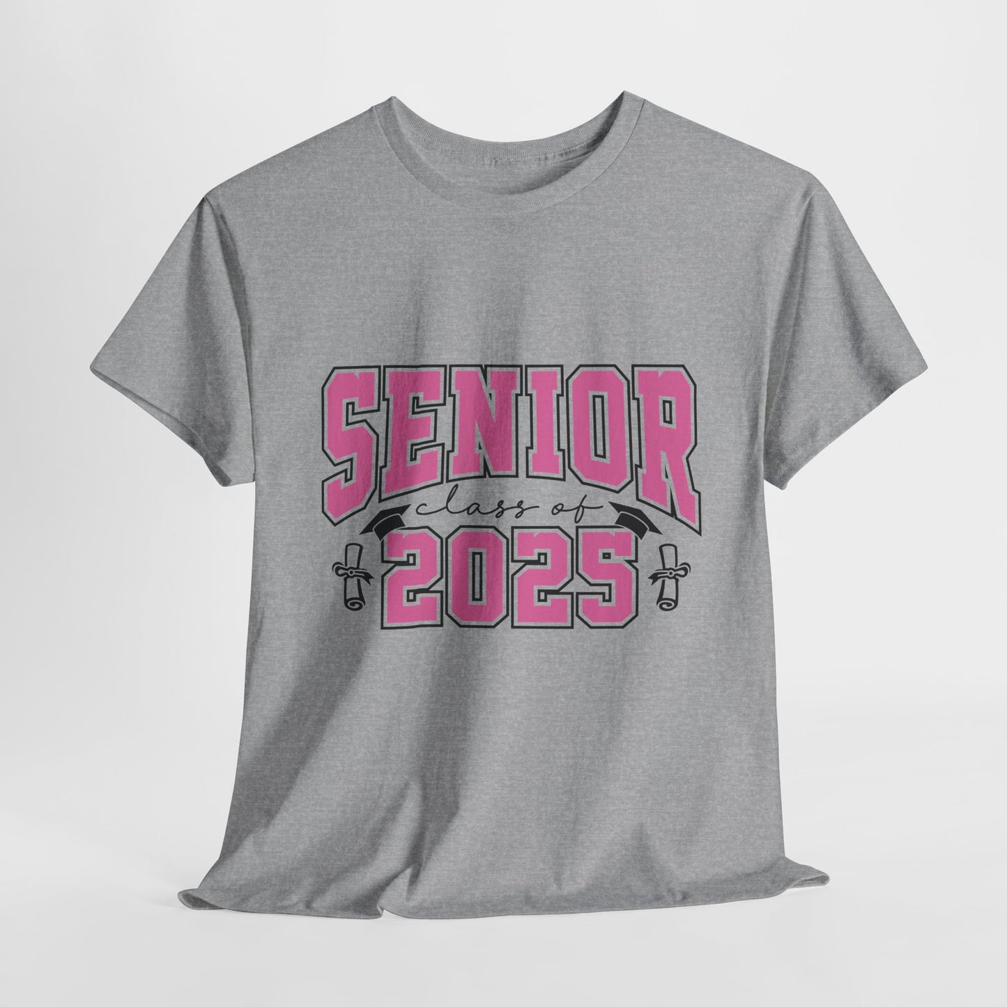 Senior Class of 2025 Pink Unisex Heavy Cotton Tee