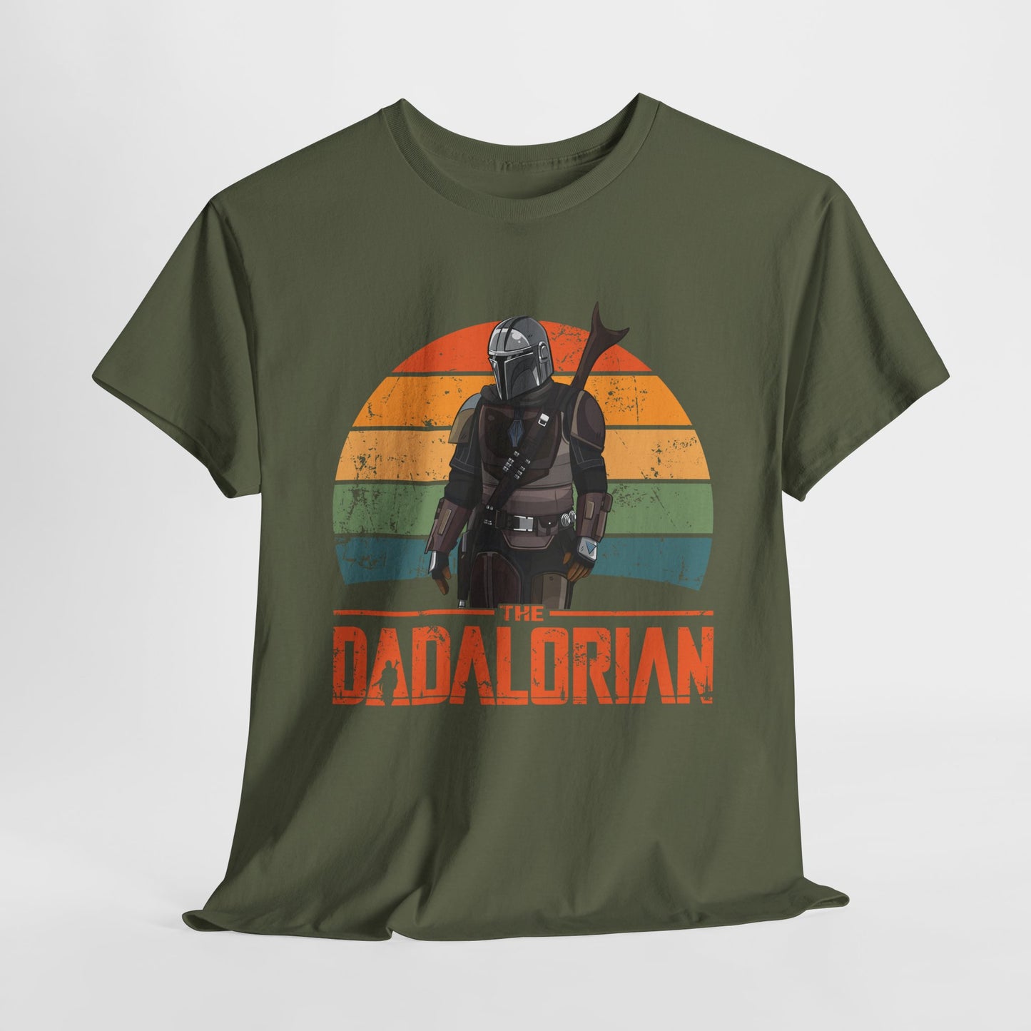 The Dadalorian Unisex Heavy Cotton Tee - Vintage Style Mandalorian Shirt