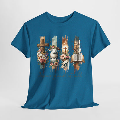 Inspirational Jesus Paid It All Unisex Heavy Cotton Tee