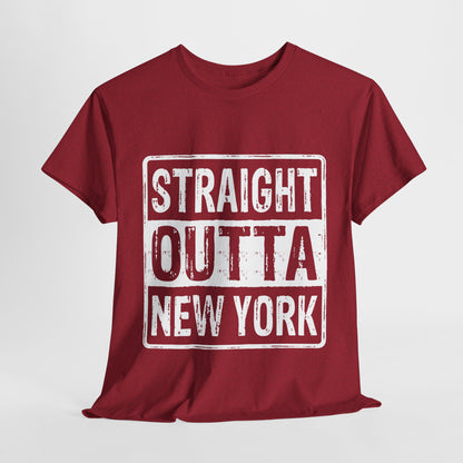 Straight Outta New York Unisex Heavy Cotton Tee