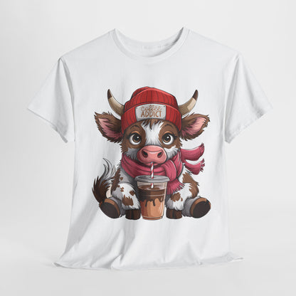 Cute Cow Lover Unisex Heavy Cotton Tee - Perfect for Animal Addicts