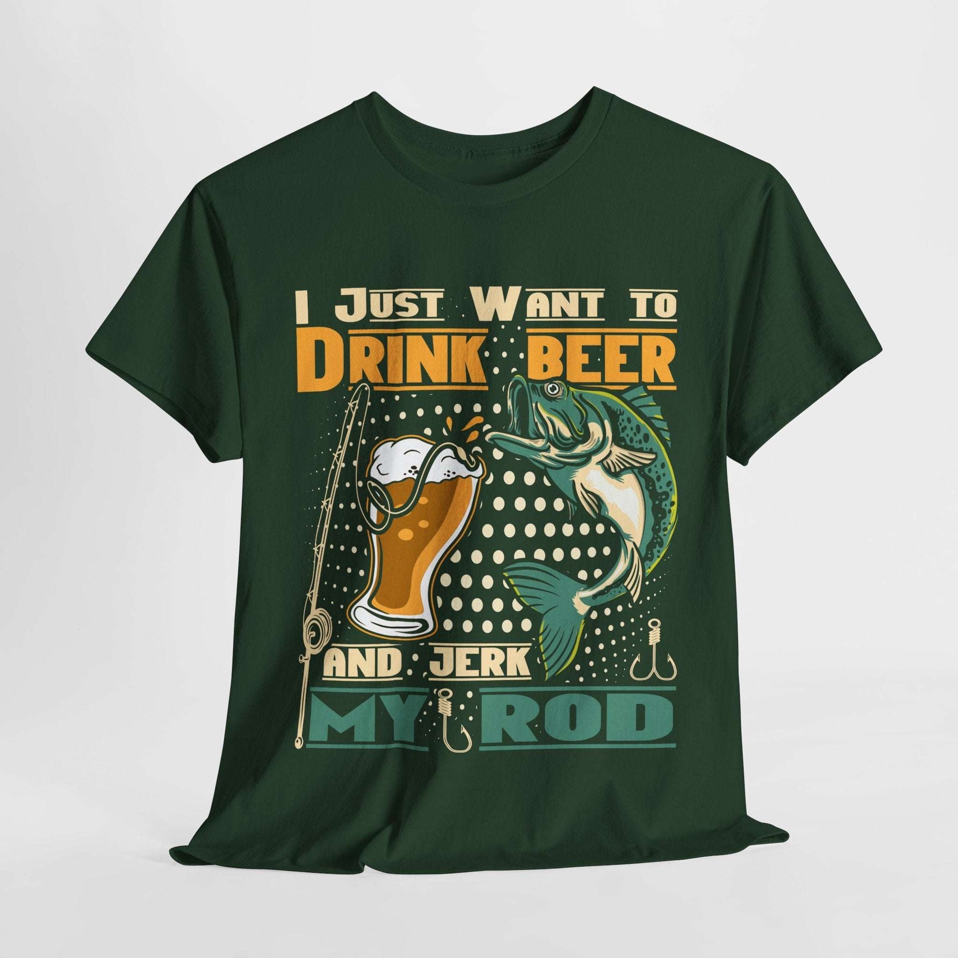 Fishing Beer Tee Funny Quotes Tshirt
