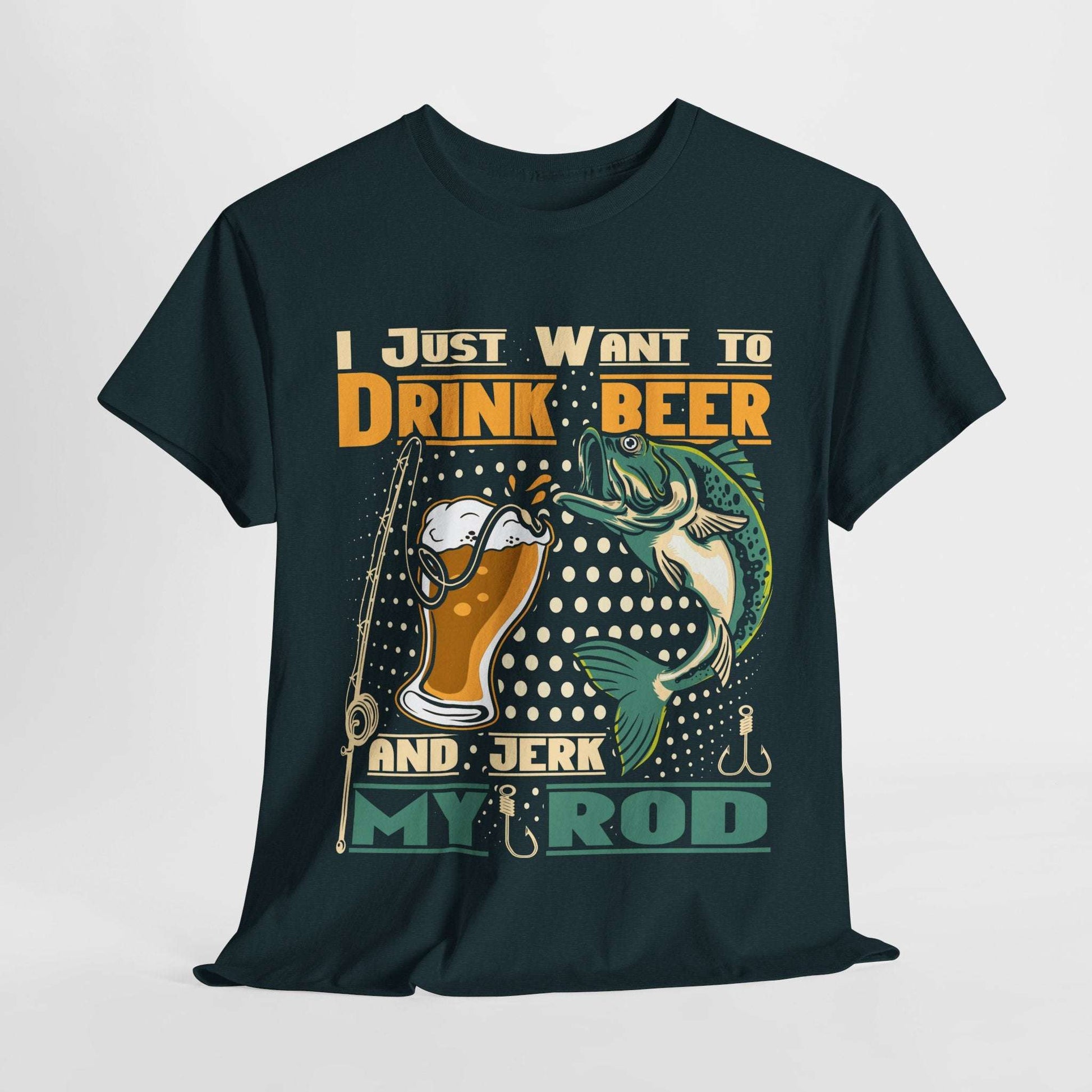 Fishing Beer Tee Funny Quotes Tshirt