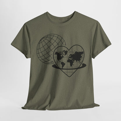 Camiseta unisex de algodón grueso: "Eres suficiente para el mundo". Camiseta gráfica inspiradora.