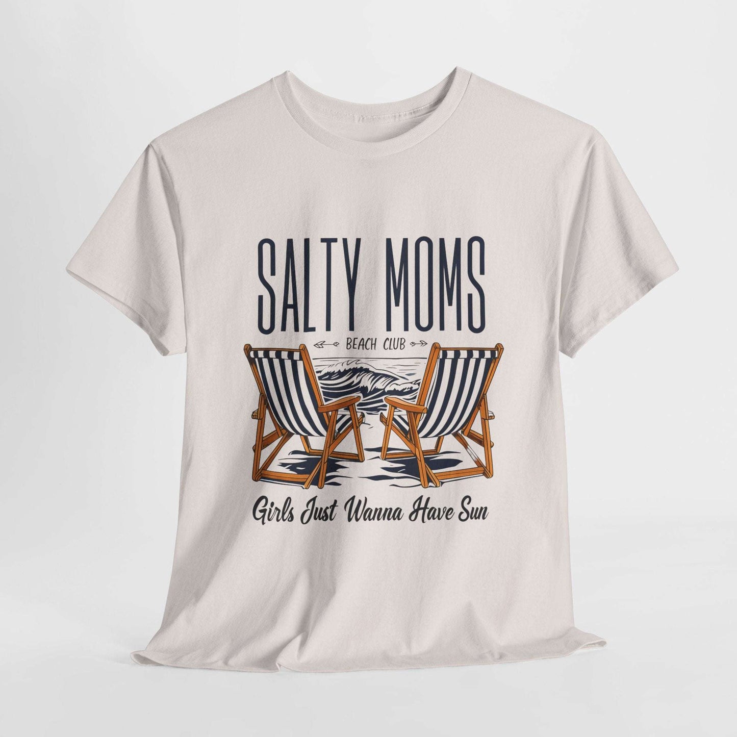 Salty Moms Beach Club Unisex Heavy Cotton Tee