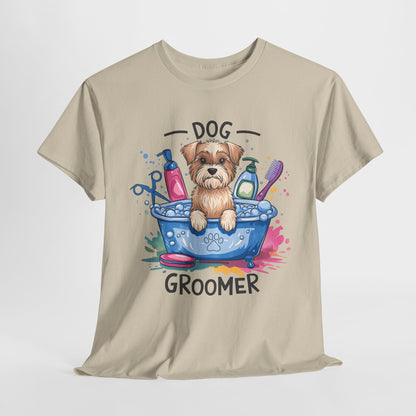 Funny Dog Groomer Heavy Cotton Tee - Perfect Gift for Dog Lovers